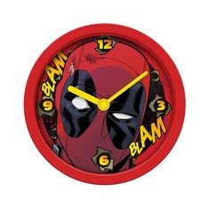 QTY OF ITEMS TO INLCUDE X50 ASSORTED ITEMS TO INCLUDE DEADPOOL ALARM CLOCK (BLAM BLAM) 12CM DIAMETER - OFFICIAL MERCHANDISE, BONAMAISON SHOWER CURTAIN, POLYESTER, MULTICOLOR, 150X200.