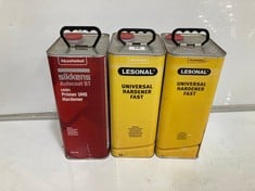 2 X AKZONOBEL LESONAL UNIVERSAL HARDENER FAST 5L TO INCLUDE AKZONOBEL SIKKENS AUTOCOAT BT PRIMER UHS HARDENER 5L LV251 (COLLECTION ONLY)