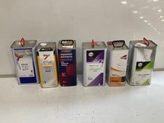 6 X ASSORTED ITEMS TO INCLUDE AKZONOBEL SIKKENS AUTOCOAT BT PRIMER EP REDUCER 5L LV350 (COLLECTION ONLY)