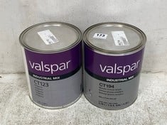 VALSPAR INDUSTRIAL MIX CT194 METALLIC COARSE BRIGHT 3.785L TO INCLUDE VALSPAR INDUSTRIAL MIX CT123 MAGENTA 3.785L (COLLECTION ONLY)