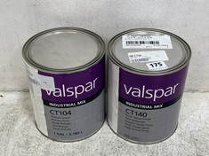 VALSPAR INDUSTRIAL MIX CT104 PHTHALO GREEN 3.785L TO INCLUDE VALSPAR INDUSTRIAL MIX CT140 TONER YELLOW OXIDE 3.785L (COLLECTION ONLY)