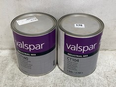 VALSPAR INDUSTRIAL MIX CT104 PHTHALO GREEN 3.785L TO INCLUDE VALSPAR INDUSTRIAL MIX CT140 TONER YELLOW OXIDE 3.785L (COLLECTION ONLY)