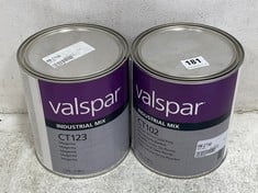 VALSPAR INDUSTRIAL MIX CT102 LEMON YELLOW LEAD FREE 3.785L TO INCLUDE VALSPAR INDUSTRIAL MIX CT123 MAGENTA 3.785L (COLLECTION ONLY)