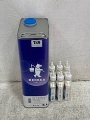 DEBEER REFINISH HS SCRATCH RESISTANT CLEAR 8-214 5L TO INCLUDE GLASURIT 11 MULTI-EFFECT WHITE SHIMMER 11-E435 125ML (COLLECTION ONLY)