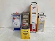 6 X ASSORTED ITEMS TO INCLUDE AKZONOBEL LESONAL 1K PRIMER FILLER BLACK RTS 400ML (COLLECTION ONLY)