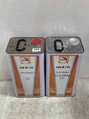 2 X GLASURIT 568-M 135 HS 2K CV MIXING CLEAR 5L (COLLECTION ONLY)