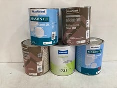 5 X ASSORTED ITEMS TO INCLUDE AKZONOBEL SIKKENS AUTOCOAT BT TONER MM 3.75L (COLLECTION ONLY)