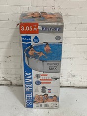 BESTWAY STEEL PRO MAX FRAME POOL SET WITH FILTER PUMP 305 X 76CM 56408