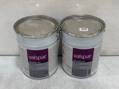 2 X VALSPAR INDUSTRIAL MIX TB512 PU TOPCOAT DTM MATT 4L (COLLECTION ONLY)