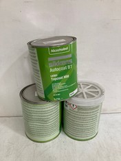 3 X AKZONOBEL SIKKENS AUTOCOAT BT LV351 TOPCOAT MM 3.75L (COLLECTION ONLY)