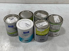 6 X ASSORTED ITEMS TO INCLUDE STANDOX STANDOHYD PLUS BASECOAT MIX 390 SILVER 1L (COLLECTION ONLY)