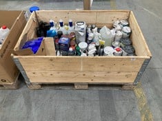 PALLET OF ASSORTED LIQUIDS TO INCLUDE CARPLAN FOAM SNOW FOAM SHAMPOO 1L (COLLECTION ONLY)