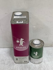 DEBEER REFINISH BEROTHANE 3000 SERIES THINNER 8-861 5L TO INCLUDE DEBEER REFINISH 2K ELASTIC 47-39 1L (COLLECTION ONLY)