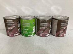 4 X ASSORTED ITEMS TO INCLUDE AKZONOBEL SIKKENS AUTOCOAT BT TONER MM 3.75L (COLLECTION ONLY)