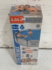 BESTWAY STEEL PRO MAX FRAME POOL SET WITH FILTER PUMP 305 X 76CM 56408