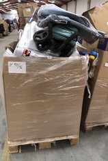 PALLET OF ASSORTED BABY ITEMS TO INCLUDE FOLDABLE STROLLER IN GREEN