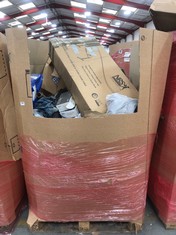 PALLET OF ASSORTED ITEMS TO INCLUDE NRS ADJUSTABLE TILTING OVER BED AND OVER CHAIR TABLE