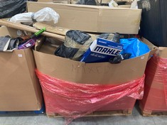 PALLET OF ASSORTED ITEMS TO INCLUDE MAHLE TRANSMISSION OIL FILTER