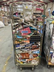 CAGE OF ASSORTED BOOKS TO INCLUDE HOW TO SEE NATURE BY PAUL EVANS (CAGE NOT INCLUDED)