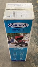 GRACO TRAVELITE UMBRELLA STROLLER IN CHERRY