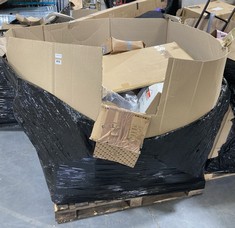 PALLET OF ASSORTED ITEMS TO INCLUDE KLASS HEAVY DUTY CLOTHES RAIL IN BLACK