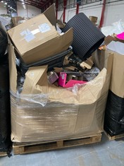 PALLET OF ASSORTED ITEMS TO INCLUDE QTY OF BROWN DISOPABLE COFFEE CUPS