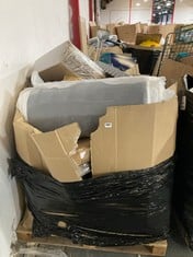 PALLET OF ASSORTED ITEMS TO INCLUDE APPROX 75CM ROLLED SPRING MATTRESS