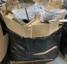 PALLET OF ASSORTED ITEMS TO INCLUDE LIVIVO HEX FIRE PIT IN RUBBED BRONZE (PART)