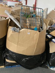 PALLET OF ASSORTED ITEMS TO INCLUDE FOLDABLE CLOTHES AIRER IN GREY