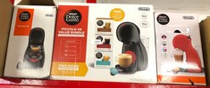 QUANTITY OF KITCHEN & APPLIANCES ITEMS TO INCLUDE DOLCE GUSTO DELONGHI NESCAFÉ PICCOLO XS POD CAPSULE COFFEE MACHINE VALUE BUNDLE, ESPRESSO, CAPPUCCINO AND MORE, EDG210.B, 0.8 LITERS, BLACK & RED, IN