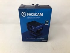 ELGATO FACECAM - 1080P60 FULL HD WEBCAM FOR VIDEO CONFERENCING, GAMING, STREAMING, SONY SENSOR, FIXED-FOCUS GLASS LENS, OPTIMISED FOR INDOOR LIGHTING, ONBOARD MEMORY, ZOOM, MICROSOFT TEAMS, PC/MAC.: