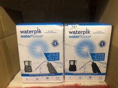 2 X WATERPIK ULTRA PROFESSIONAL WATER FLOSSER, 7 TIPS, ADVANCED PRESSURE CONTROL SYSTEM, 10 SETTINGS, DENTAL PLAQUE REMOVAL TOOL, BLACK, WP-662UK, 2 PIN UK BATHROOM PLUG: LOCATION - A