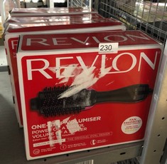 4 X REVLON ONE-STEP HAIR DRYER AND VOLUMIZER FOR MID TO LONG HAIR (ONE-STEP, 2-IN-1 STYLING TOOL, IONIC AND CERAMIC TECHNOLOGY, UNIQUE OVAL DESIGN) RVDR5222.: LOCATION - B