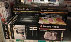 QUANTITY OF KITCHEN & APPLIANCES ITEMS TO INCLUDE RUSSELL HOBBS FOOD COLLECTION ELECTRIC MINI CHOPPER, DICES & PUREES FRUIT & VEGETABLES - RECIPES INCLUDED, 500ML, REMOVABLE DISHWASHER-SAFE BOWL, LID