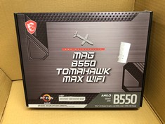 MSI MAG B550 TOMAHAWK MAX WIFI MOTHERBOARD, ATX, AM4 - AMD RYZEN 5000 READY - DDR4 BOOST 5100+MHZ/OC, PCIE 4.0 & 3.0 X16 SLOTS, M.2 GEN4 & GEN3 SLOTS, 2.5G LAN, WI-FI 6E, BLUETOOTH 5.2.: LOCATION - B