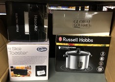 QUANTITY OF KITCHEN & APPLIANCES ITEMS TO INCLUDE QUEST 4 SLICE TOASTER BLACK - EXTRA WIDE LONG SLOTS FOR CRUMPETS AND BAGELS - 6 SETTINGS - REHEAT AND DEFROST: LOCATION - C