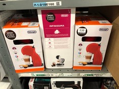 QUANTITY OF KITCHEN & APPLIANCES ITEMS TO INCLUDE NESCAFÉ DOLCE GUSTO DELONGHI PICCOLO XS POD CAPSULE COFFEE MACHINE, ESPRESSO, CAPPUCCINO AND MORE, EDG210.R,0.8 LITERS, RED AND BLACK EDG 210.R: LOCA