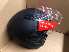 LS2 MOTORCYCLE HELMET - OPEN FACE OF562 - AIRFLOW LS2 MATT BLACK - XL.: LOCATION - D