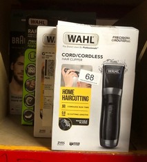 QUANTITY OF HEALTH & BEAUTY ITEMS TO INCLUDE WAHL CORD/CORDLESS HAIR CLIPPER, FATHER'S DAY GIFT, RECHARGEABLE CORDLESS CLIPPERS, CLIPPER KIT FOR MEN, RINSEABLE BLADES, HOME HAIR CUTTING, CLIPPERS WIT