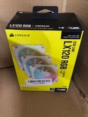 CORSAIR CUE LINK LX120 RGB 120MM PWM FANS TRIPLE PACK – DUAL LIGHT LOOPS – INCLUDES ICUE LINK SYSTEM HUB AIRGUIDE TECHNOLOGY – WHITE.: LOCATION - E