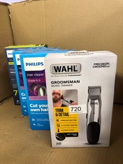 QUANTITY OF HEALTH & BEAUTY ITEMS TO INCLUDE WAHL GROOMSMAN RECHARGEABLE BEARD TRIMMER, FATHER'S DAY GIFT, BEARD TRIMMERS FOR MEN, STUBBLE TRIMMER, MALE GROOMING SET, CORDLESS BEARD TRIMMER, BEARD CA