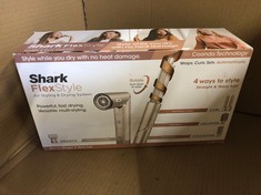 SHARK FLEXSTYLE [HD430 SLUK] 4-IN-1 AIR STYLER & HAIR DRYER FOR STRAIGHT & WAVY HAIR: AUTO-WRAP CURLERS, PADDLE BRUSH, OVAL BRUSH AND CONCENTRATOR, NO HEAT DAMAGE, STONE, 1.0 COUNT, 0.38 KILOGRAMS.: