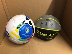 QUANTITY OF  ITEMS TO INCLUDE HY-PRO EURO 2024 FOOTBALL - SIZE 5, OFFICIALLY LICENSED, UEFA, TRAINING, MATCH, MERCHANDISE, COLLECTIBLE FOR KIDS AND ADULTS: LOCATION - F