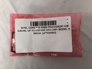 INTEL CORE™ I5-10500 PROCESSOR 12M CACHE, UP TO 4.50 GHZ CPU CHIP: MODEL NO SRH3A: LOCATION - TECH & GAMING