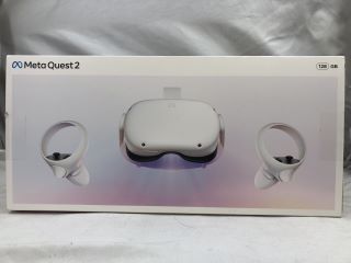 META QUEST 2 128GB VR HEADSET: MODEL NO KW49CM: LOCATION - TECH & GAMING