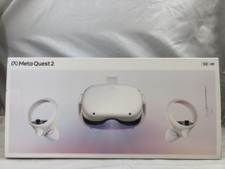 META QUEST 2 128GB VR HEADSET: MODEL NO KW49CM: LOCATION - TECH & GAMING