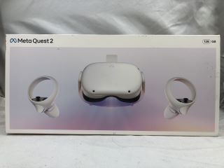 META QUEST 2 128GB VR HEADSET: MODEL NO KW49CM: LOCATION - TECH & GAMING