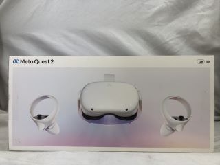 META QUEST 2 128GB VR HEADSET: MODEL NO KW49CM: LOCATION - TECH & GAMING