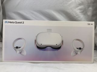 META QUEST 2 128GB VR HEADSET: MODEL NO KW49CM: LOCATION - TECH & GAMING