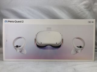 META QUEST 2 128GB VR HEADSET: MODEL NO KW49CM: LOCATION - TECH & GAMING